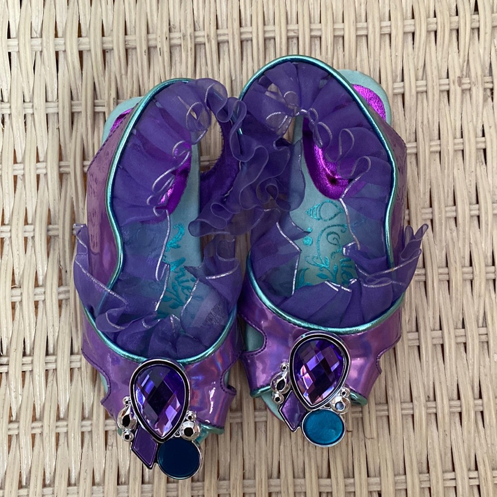 Disney Ariel princess dress up shoes size 7/8